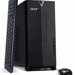 Acer Aspire TC-885-UA91 Desktop, 9th Gen Intel Core i3-9100, 8GB DDR4, 512GB SSD, 8X DVD, 802.11AC Wifi, USB 3.1 Type C, Windows 10 Home image