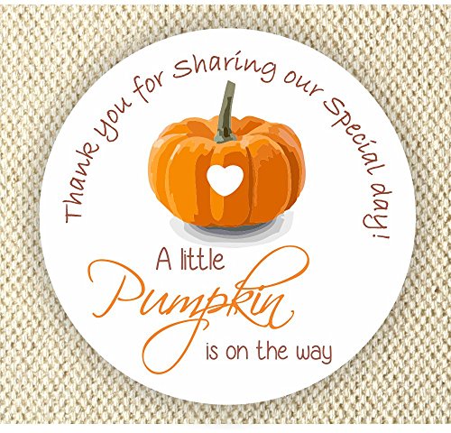 Baby Shower Stickers – A Little Pumpkin is on the way Stickers