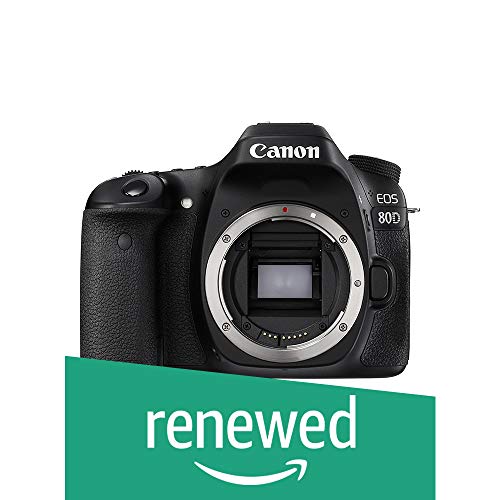 Canon EOS 80D Digital SLR Camera Body (Black) (Renewed)