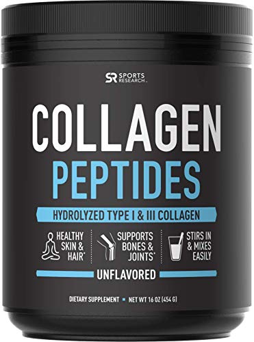 Collagen Peptides Powder (16oz) | Grass-Fed, Certified Paleo Friendly, Non-GMO and Gluten Free - Unflavored image