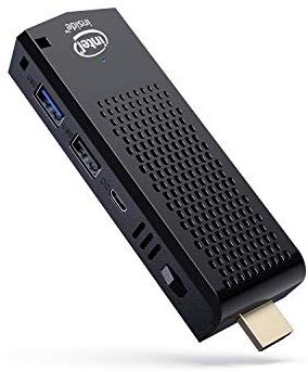 Fanless Mini PC,Intel Atom Z8350 Computer Stick Windows 10 Pro 64 Bit,4GB DDR 64GB eMMC,4K HD,Bluetooth 4.2,Dual Band WiFi AC image