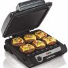Hamilton Beach 3-in-1 Indoor Grill and Electric Griddle Combo and Bacon Cooker, Opens 180 Degrees to Double Cooking Space, Removable Nonstick Grids, (25600) image