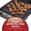 Hamilton Beach 3-in-1 Indoor Grill and Electric Griddle Combo and Bacon Cooker, Opens 180 Degrees to Double Cooking Space, Removable Nonstick Grids, (25600) image