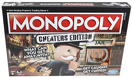 Hasbro Monopoly Game: Cheaters Edition Board Game Ages 8 and Up