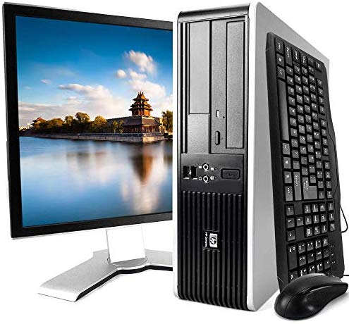 HP Elite 7900 Desktop PC Package, Intel Core 2 Duo Processor, 8GB RAM, 500GB Hard Drive, DVD-RW, Wi-Fi, Windows 10, 19in LCD Monitor (Renewed) image