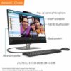 HP Pavilion 24-Inch All-in-One Computer, Intel Core i5-9400T, 12 GB RAM, 512 GB Solid State Drive, Windows 10 (24-Xa0032, Black) image