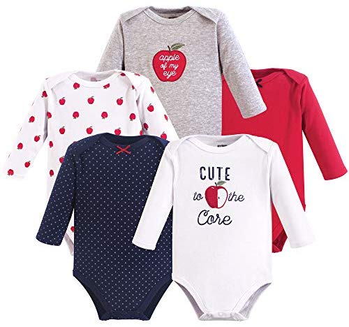 Hudson Baby Unisex Baby Long Sleeve Cotton Bodysuits