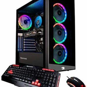 iBUYPOWER Gaming PC Computer Desktop Element 9260 (Intel Core i7-9700F 3.0Ghz, NVIDIA GeForce GTX 1660 Ti 6GB, 16GB DDR4, 240GB SSD, 1TB HDD,  WiFi & Windows 10 Home) Black image
