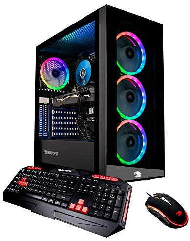 iBUYPOWER Gaming PC Computer Desktop Element 9260 (Intel Core i7-9700F 3.0Ghz, NVIDIA GeForce GTX 1660 Ti 6GB, 16GB DDR4, 240GB SSD, 1TB HDD,  WiFi & Windows 10 Home) Black image