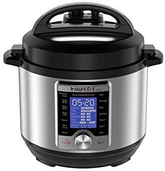 Instant Pot Ultra 3 Qt 10-in-1 Multi- Use Programmable Pressure Cooker, Slow Cooker, Rice Cooker, Yogurt Maker, Cake Maker, Egg Cooker, Sauté, Steamer, Warmer, and Sterilizer image