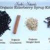 Organic Elderberry Syrup Kit - Makes 18oz of Syrup - DIY - Natural Immune Support - Elderberries - Ginger - Cloves - Cinnamon Sticks - Organic Spices image