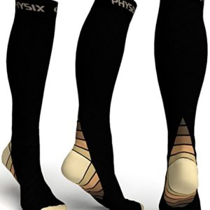Physix Gear Sport Compression Socks for Men & Women 20-30 mmHg - Athletic Fit image