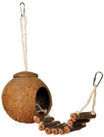 Prevue Hendryx Naturals Coco Hideaway with Ladder Bird Toy