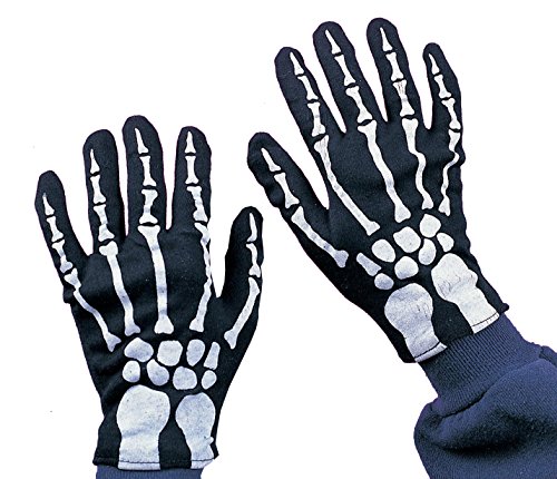Child Skeleton Gloves Costume