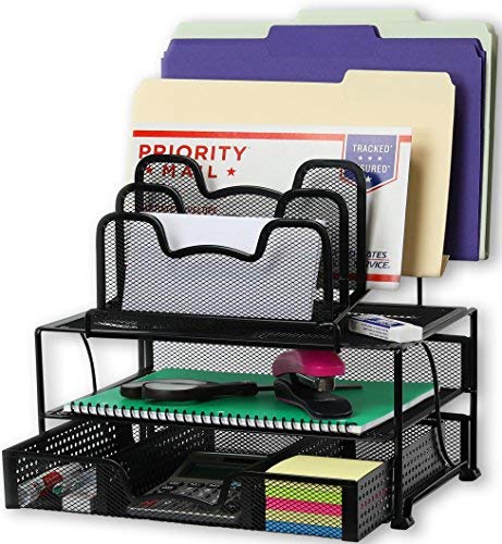 SimpleHouseware Mesh Desk Organizer