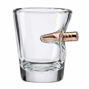 The Original BenShot Shot Glass with Real 0.308 Bullet MADE in the USA image
