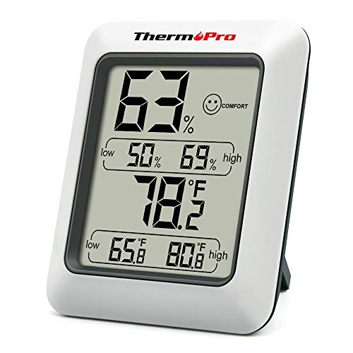 ThermoPro TP50 Digital Hygrometer Indoor Thermometer Room Thermometer and Humidity Gauge with Temperature Humidity Monitor