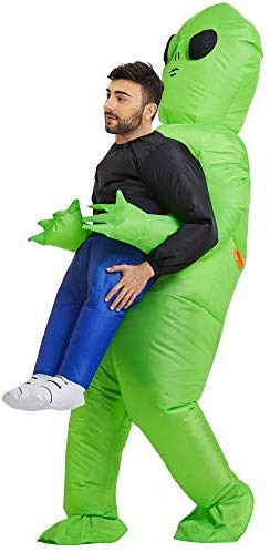 TOLOCO Inflatable Costume | Inflatable Alien Rider Costumes for Adults Or Child | Halloween Costume Cosplay Party (Adult)