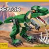 LEGO Creator Mighty Dinosaurs 31058 Build It Yourself Dinosaur Set, Create a Pterodactyl, Triceratop and T Rex Toy (174 Pieces) image