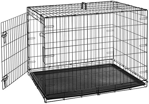 Mambolin AmazonBasics Single Door & Double Door Folding Metal Dog Crate