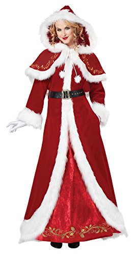 Mambolin California Costumes Women's Mrs. Claus Deluxe Adult