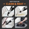Car Vacuum, HOTOR Corded Car Vacuum Cleaner High Power for Quick Car Cleaning, DC 12V Portable Auto Vacuum Cleaner for Car Use Only - Orange image