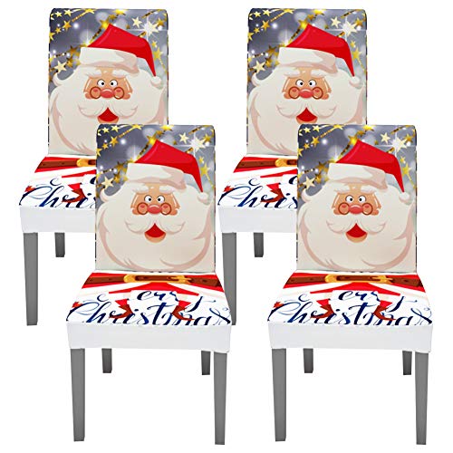 Fuloon Washable Short Dining Chair Covers
