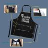 I'll Feed All You - Funny Black Aprons for Men and Women with 3 Pockets - Birthday, Christmas, Thanksgiving Gifts for Mom, Dad, Husband, Wife - Miracu Kitchen Chef Cooking Grilling BBQ Baking Apron image