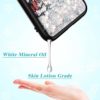 iPhone 7 Plus Case, Caka Glitter Case Christmas Bling Flowing Floating Luxury Liquid Sparkle Soft TPU Glitter Snowflake Black Case for iPhone 6 Plus 6S Plus 7 Plus 8 Plus (5.5 inch) (Silver) image