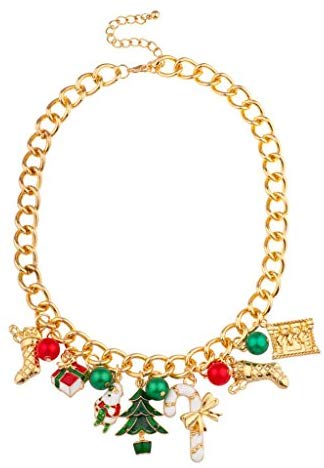 Lux Accessories Christmas Necklace