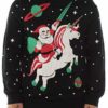 Men's Santa Unicorn Christmas Sweater - Ugly Christmas Sweater for Men image