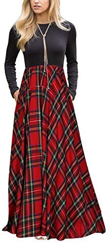 MEROKEETY Women’s Long Sleeve Full Length Maxi Dress