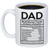 MyCozyCups Dad Nutritional Facts Label Coffee Mug - Funny Unique Gift Idea 11oz Cup for Husband, Dad, from Wife, Daughter, Son - Birthday, Christmas, Valentine’s Day, Anniversary image