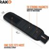 RAK Magnetic Wristband with Strong Magnets for Holding Screws, Nails, Drill Bits - Best Unique Christmas Gift for Men, DIY Handyman, Father/Dad, Husband, Boyfriend, Him, Women (Black) image