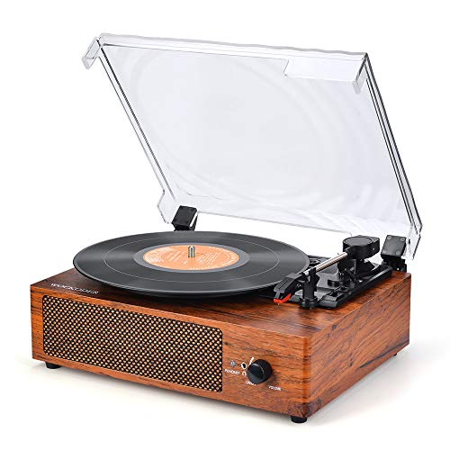 Vintage Style Vinyl Record Player