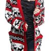 v28 Womens Oversized Christmas Reindeer Cardigan image