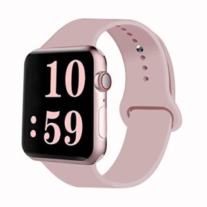 VATI Sport Band Compatible for Apple Watch Band 38mm 40mm 42mm 44mm, Soft Silicone Sport Strap Replacement Bands Compatible with 2018 iWatch Apple Watch Series 4/3/2/1, Sport, Nike+, Edition image