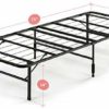 Zinus Shawn 14 Inch SmartBase Mattress Foundation in Narrow Twin / Cot size / 30” x 75” / Platform Bed Frame / Box Spring Replacement image