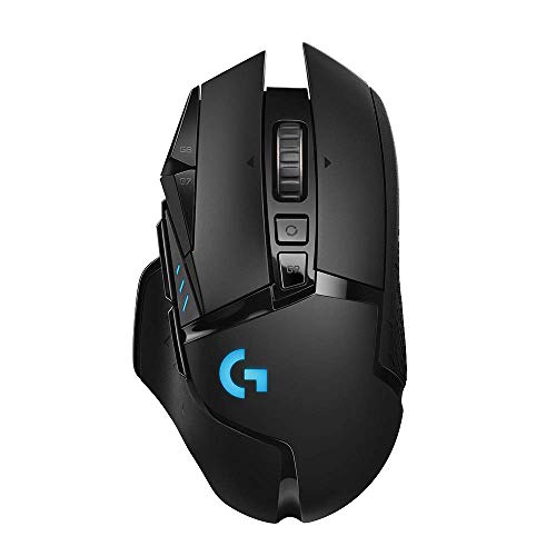 Mambolin Logitech G502 Lightspeed Wireless Gaming Mouse with Hero 16K Sensor, PowerPlay Compatible, Tunable Weights and Lightsync RGB