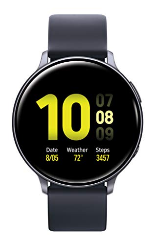 Mambolin Samsung Galaxy Watch Active2 W/ Enhanced Sleep Tracking Analysis, Auto Workout Tracking, and Pace Coaching (44mm), Aqua Black - US Version with Warranty