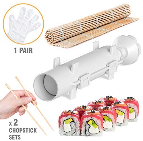 Mambolin Sushi Bazooka - Sushi Making Kit - Sushi Maker - Sushi set - Sushi Maker Machine - Sushi gift set - Bazooka Sushi - Japanese Sushi Making Kit - Sushezi roller Prepare Sushi at Home