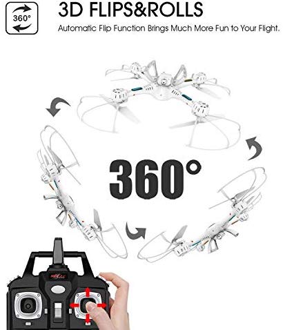 DBPOWER X400W FPV RC Quadcopter Drone with WiFi Camera Live Video One Key Return Function Headless Mode 2.4GHz 4 Chanel 6 Axis Gyro RTF, Compatible with 3D VR Headset