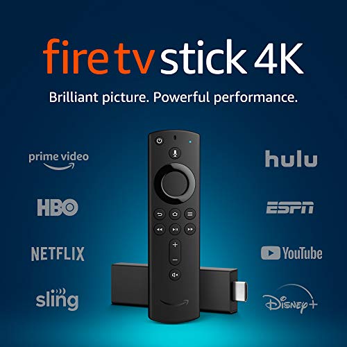 Fire TV Stick 4K streaming device with Alexa built in, Ultra HD, Dolby Vision, includes the Alexa Voice Remote