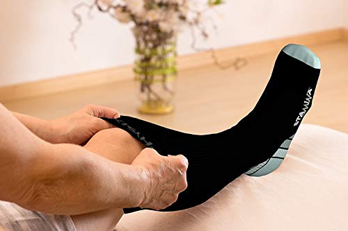 Physix Gear Sport Compression Socks for Men & Women 20-30 mmHg - Athletic Fit