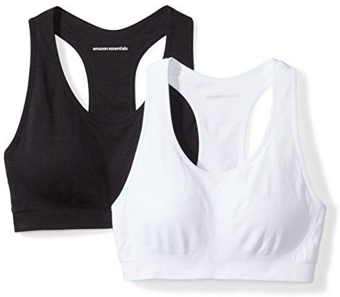 Amazon Essentials Women's 2-Pack Light-Support Seamless Sports Bras