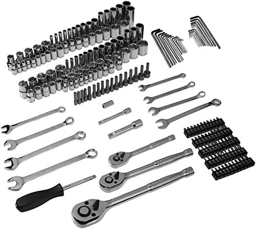 AmazonBasics Mechanic Socket Tool Kit Set With Case - Set of 201