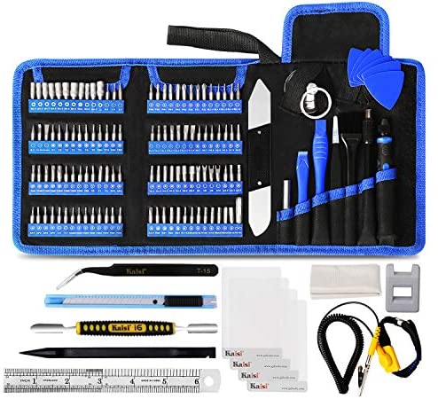 Kaisi 139 in 1 Electronics Repair Tool Kit Professional Precision Screwdriver Set Magnetic Drive Kit with Portable Bag for Repair Cellphone, iPhone, Macbook, Computer, Tablet, iPad, Xbox, Game Console