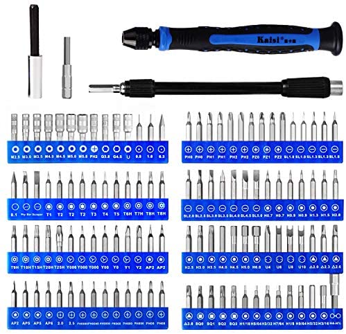 Kaisi 139 in 1 Electronics Repair Tool Kit Professional Precision Screwdriver Set Magnetic Drive Kit with Portable Bag for Repair Cellphone, iPhone, Macbook, Computer, Tablet, iPad, Xbox, Game Console