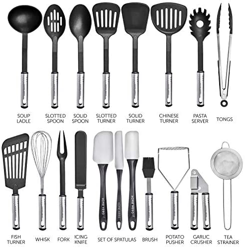 Kitchen Utensil Set Cooking Utensils Set - Nylon Kitchen Utensils Set Kitchen Tool Set 44 Pcs. Cooking Utensil Set Kitchen Set Spatula Set Kitchen Gadgets Kitchen Tools Kitchen Accessories Cooking Set