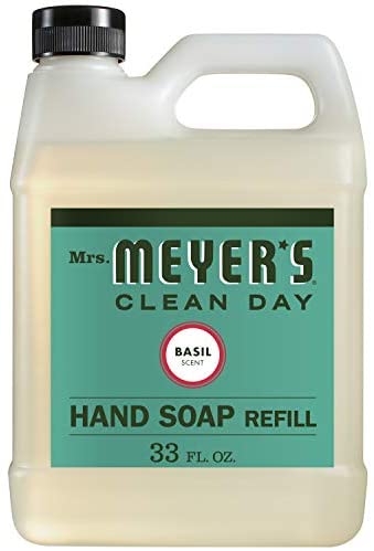 Mambolin Mrs. Meyer's - Liquid Hand Soap Refill, Basil - 33 Ounce